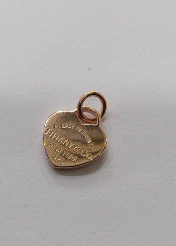 Altın Renkli Zincir Detaylı Kalp Kolye Ucu - Görsel 5