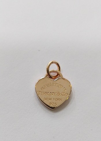 Altın Renkli Zincir Detaylı Kalp Kolye Ucu - Görsel 10