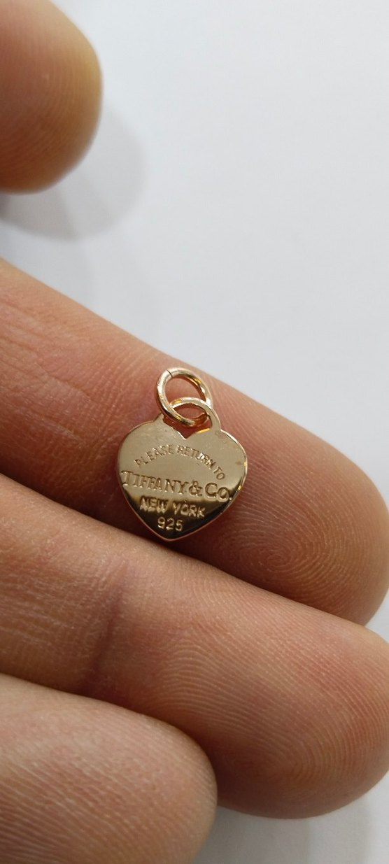 Altın Renkli Zincir Detaylı Kalp Kolye Ucu - Görsel 4