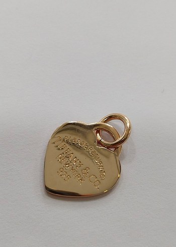 Altın Renk Zincir Detaylı Kalp Kolye Ucu - Görsel 12