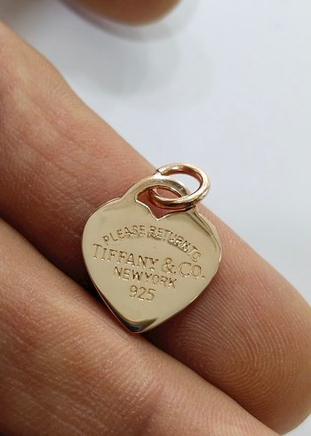 Altın Renk Zincir Detaylı Kalp Kolye Ucu - Görsel 7