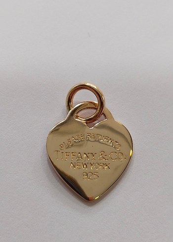 Altın Renk Zincir Detaylı Kalp Kolye Ucu - Görsel 16