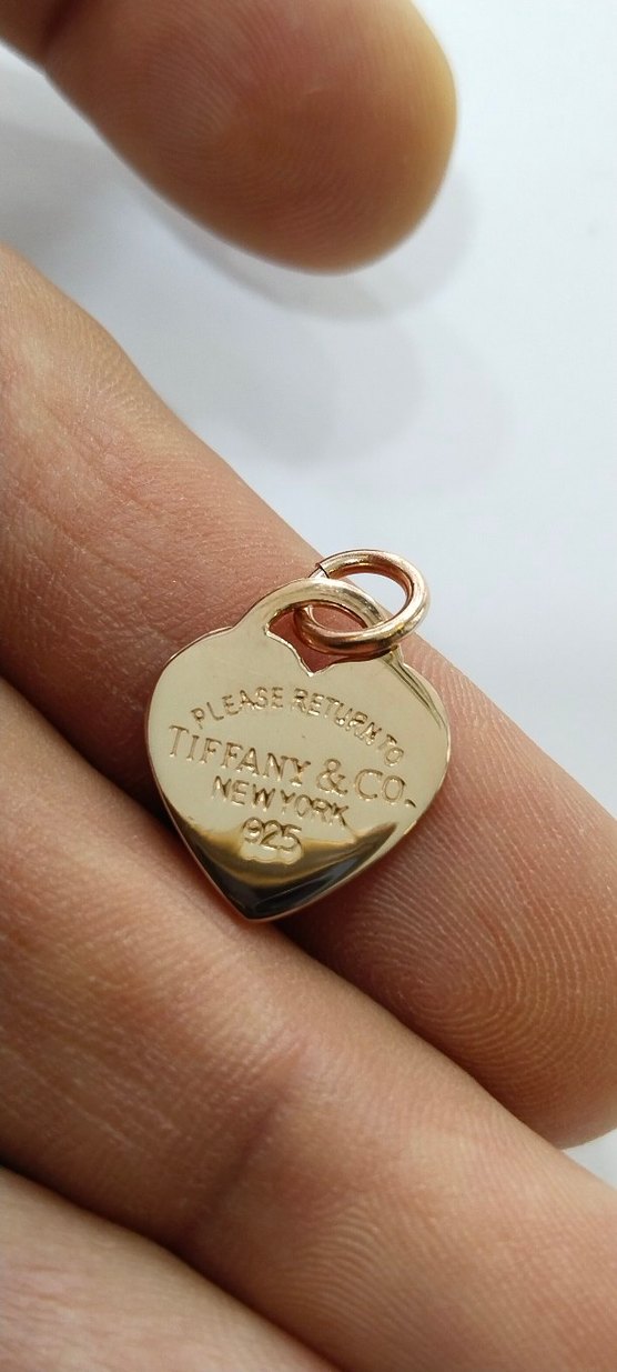 Altın Renk Zincir Detaylı Kalp Kolye Ucu - Görsel 3