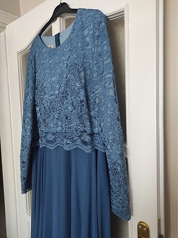 Mavi Tesettür elbise - Görsel 2