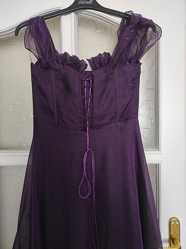 Mor Nisan elbisesi Efsane model - Görsel 4