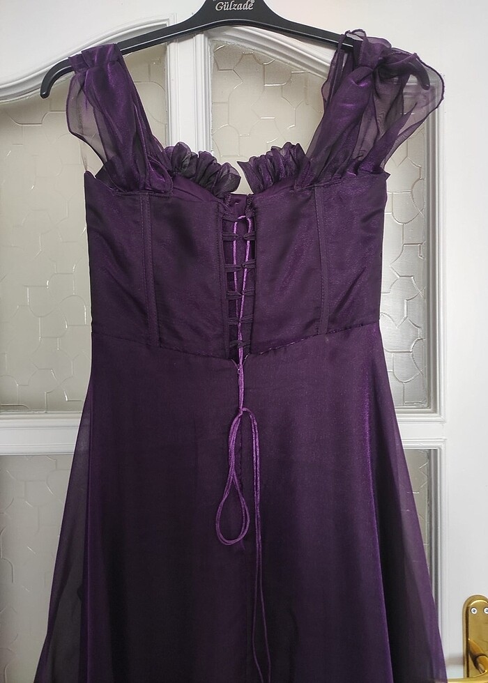 Mor Nisan elbisesi Efsane model - Görsel 4