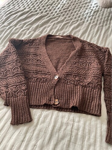 Crop hırka
