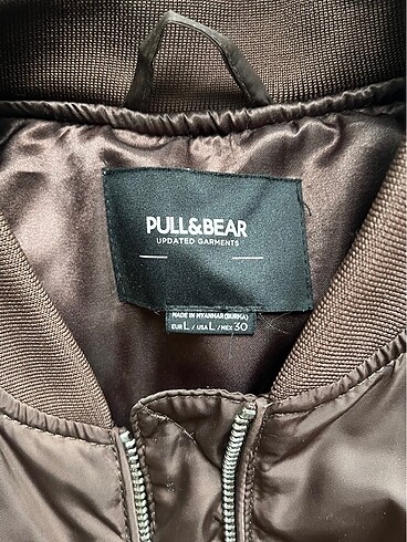 l Beden kahverengi Renk PULL&BEAR KAHVE CEKET