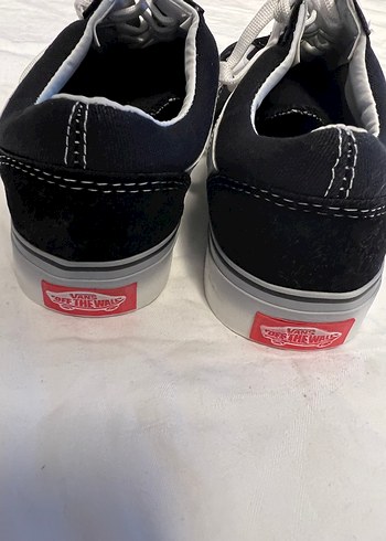 Diğer Vans Kadın Siyah Beyaz Bağcıklı Spor Ayakkabı