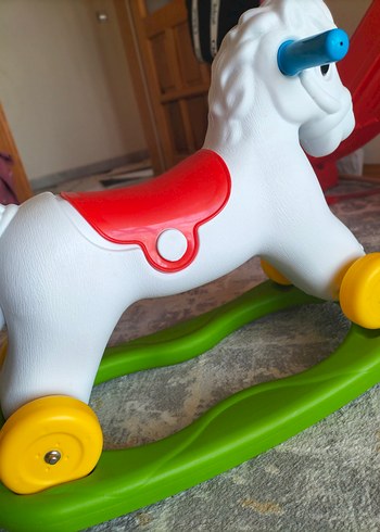 Beden Renkli Plastik Atlı Salıncak