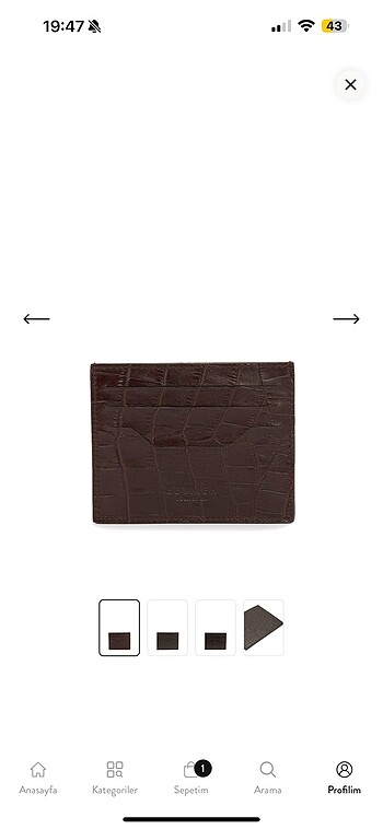 BEYMEN COLLECTION UNISEX DERI KARTLIK - Görsel 2