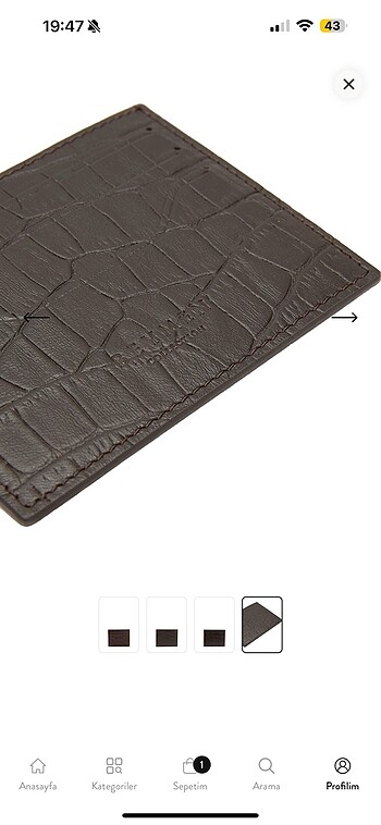 BEYMEN COLLECTION UNISEX DERI KARTLIK - Görsel 7