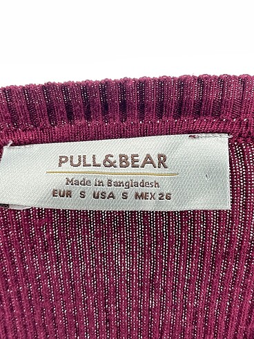 s Beden bordo Renk Pull and Bear Kazak / Triko %70 İndirimli.