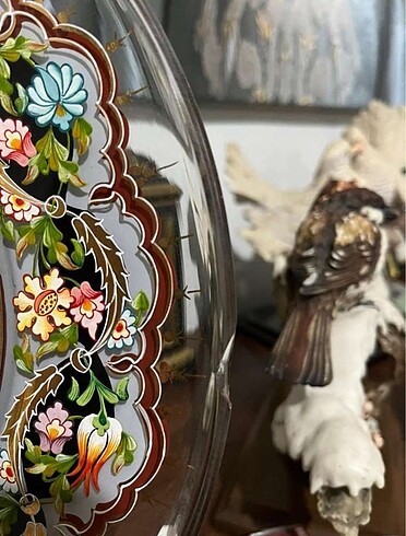 Beden çeşitli Renk PAŞABAHÇE EL BOYAMASI DEKORATİF TABAK ÖZEL SERİ