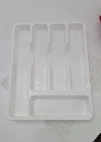 Beyaz Plastik Çatal Kaşık Bıçak Kutusu