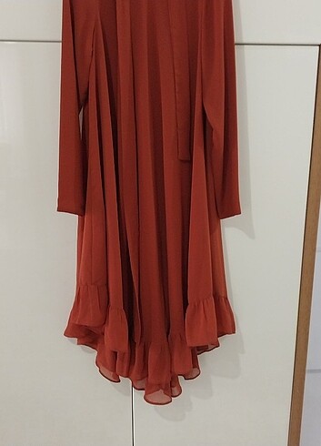 Uzun tunik altı fırfırlı 