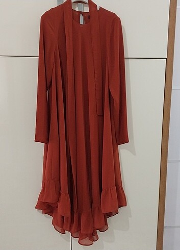 40 Beden Uzun tunik altı fırfırlı 