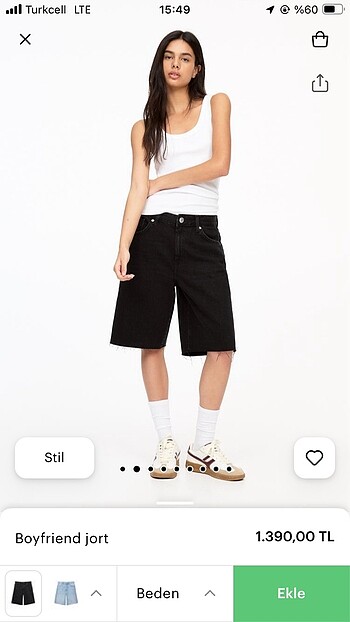 pull bear denim şort