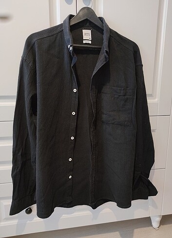Siyah Oversıze Gömlek - Görsel 2