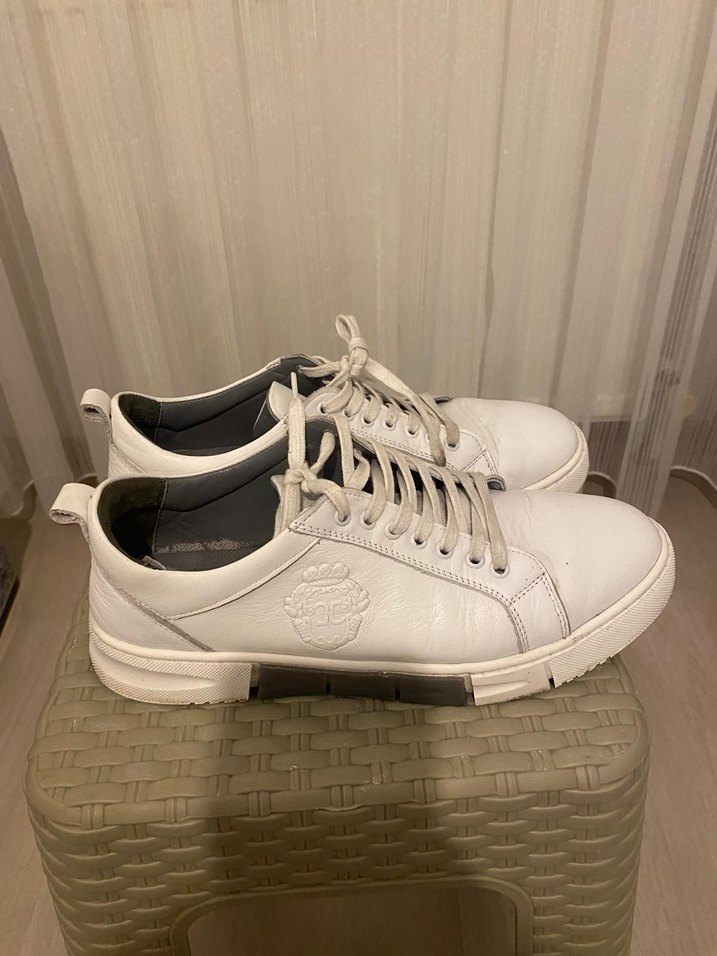 Hidayet Özel Beyaz Deri Erkek Sneaker - Görsel 2