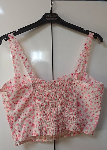 xl Beden Korseli yandan fermuarlı askılı bluz