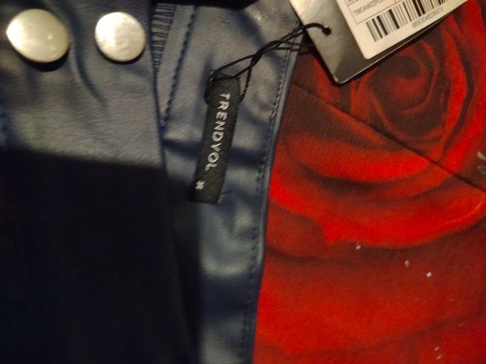 Kadın Lacivert Deri Kumaş Pantolon - Görsel 4