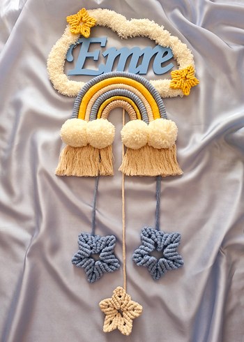 Bohem İsimli Makrome Duvar Süsü - Görsel 2