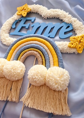 Bohem İsimli Makrome Duvar Süsü - Görsel 3