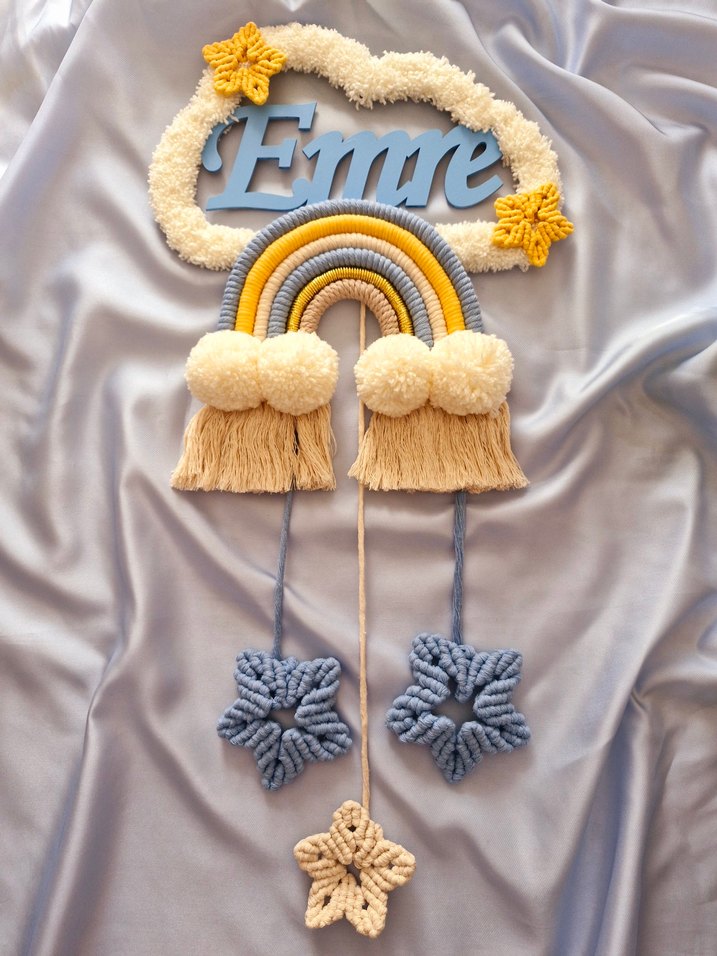 Bohem İsimli Makrome Duvar Süsü - Görsel 2