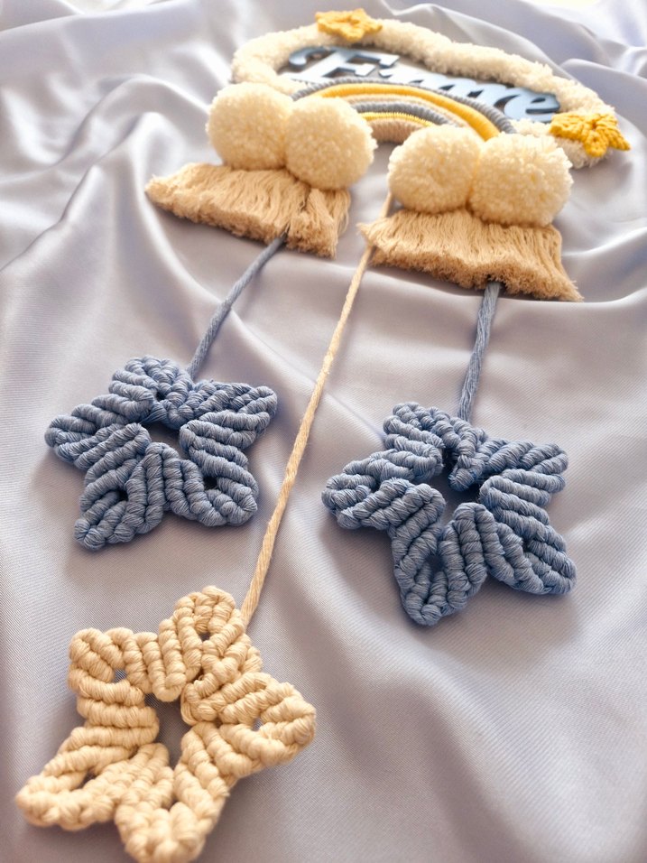 Bohem İsimli Makrome Duvar Süsü - Görsel 4