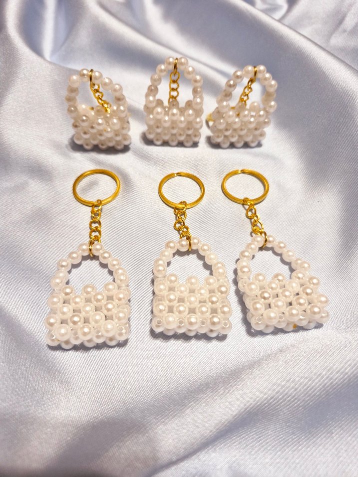 mini inci çanta anahtarlık - Görsel 2