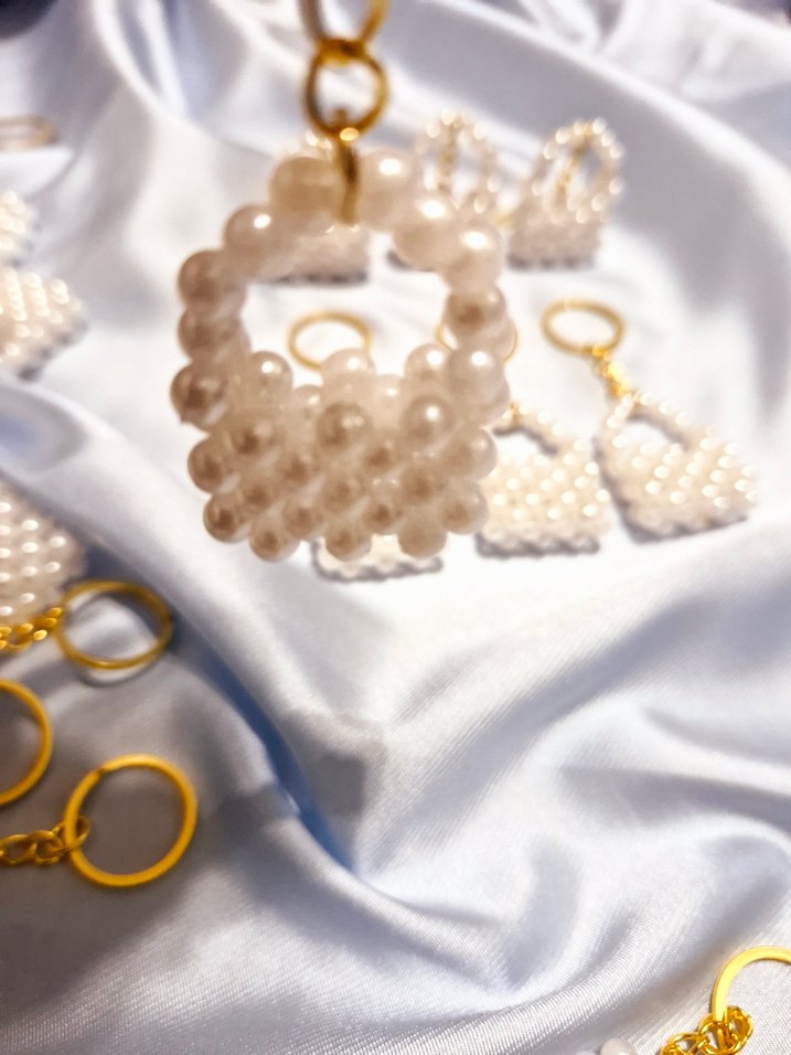 mini inci çanta anahtarlık - Görsel 3