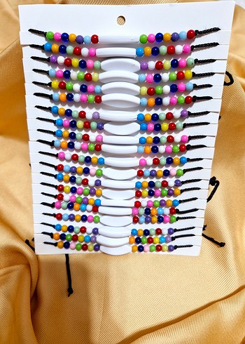 İsim Yazılabilen Boncuklu Renkli Bileklik - Görsel 3