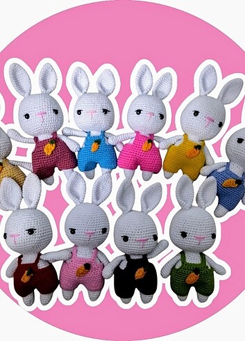Amigurami oyuncak tavşan