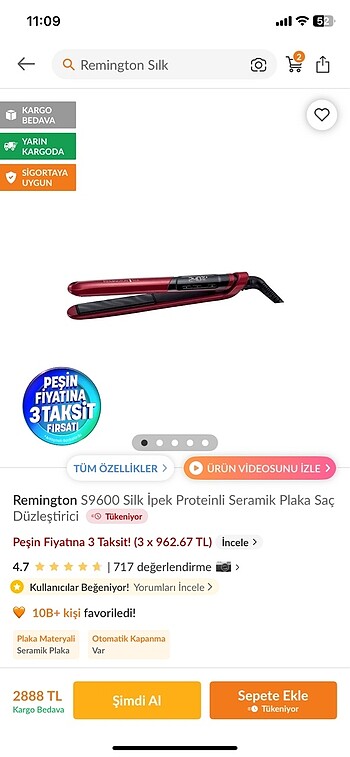 Remington Remington saç düzleştirici