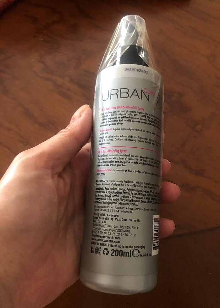 URBAN CARE DENİZ TUZLU KERATİNLİ SAÇ SUYU - Görsel 2