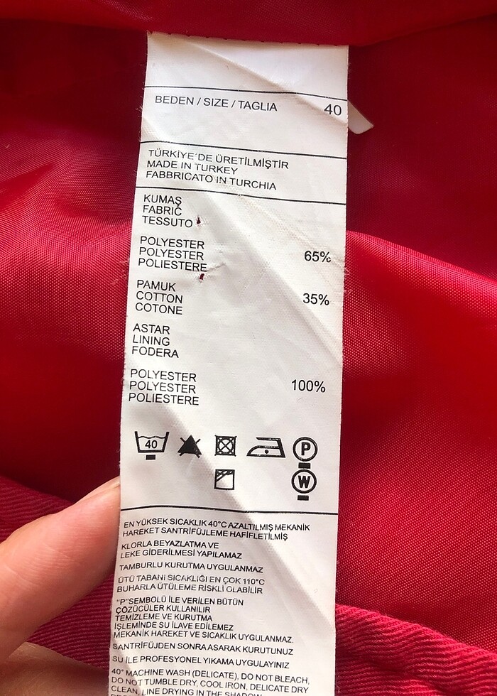 Benetton Kirmizi Perdesü - Görsel 4