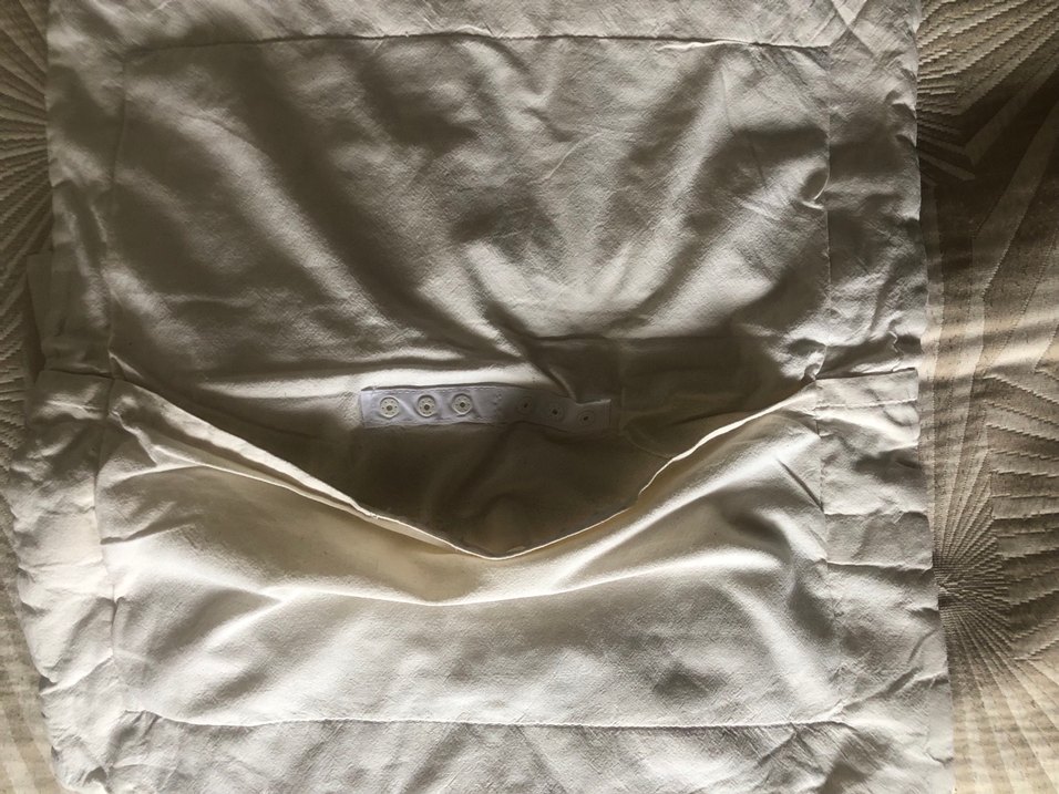 Nakışlı Bej 2 Adet Kirlent Kilifi - Görsel 2