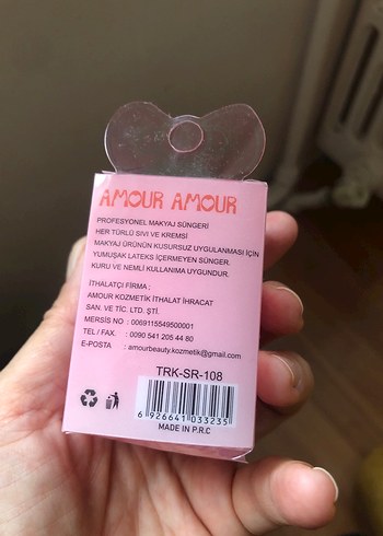 Pembe Makyaj Süngeri Amour Amour - Görsel 3