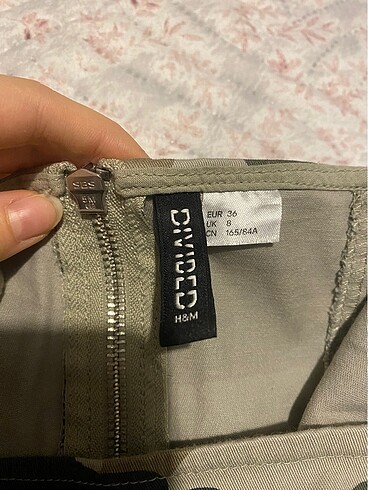 s Beden çeşitli Renk H&M kamuflaj desenli mini elbise