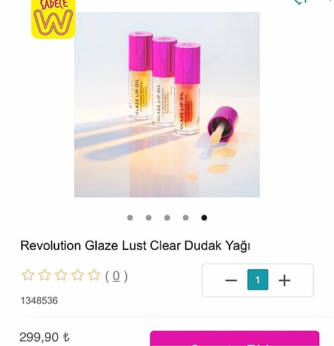 Beden beyaz Renk Revolution Glaze Lust Clear Dudak Yağı