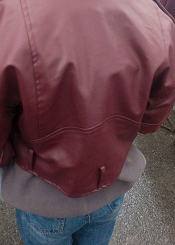 Bordo Kadın Deri Ceket 0 ürün - Görsel 10