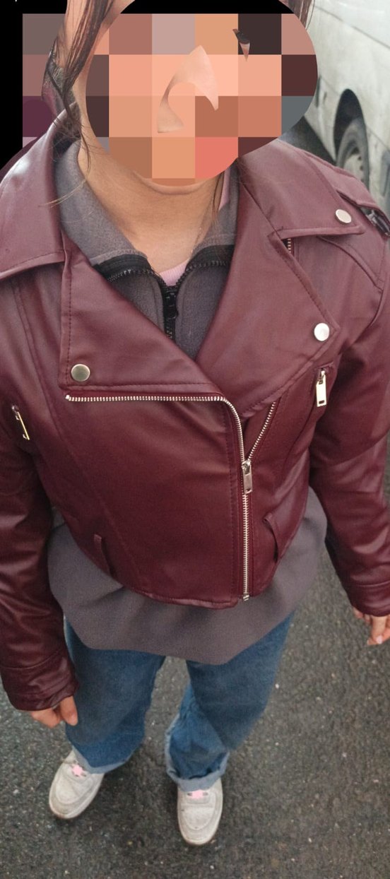 Bordo Kadın Deri Ceket 0 ürün - Görsel 4