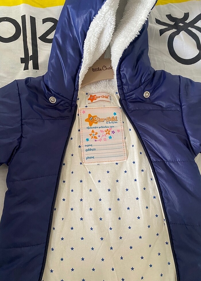 0-6 ay Kalın Astronot Tulum - Görsel 2