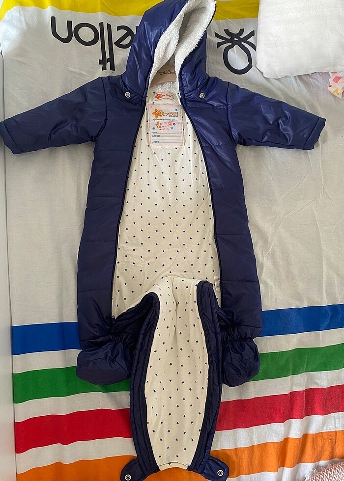 0-6 ay Kalın Astronot Tulum - Görsel 3