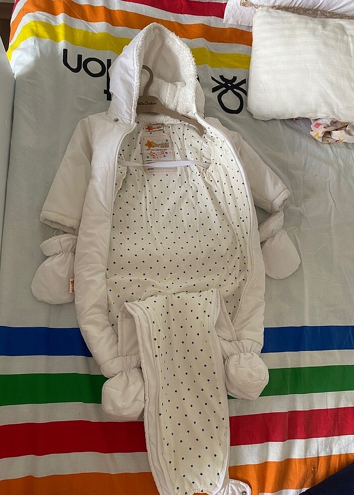 9-12 ay Kalın Astronot Tulum - Görsel 2