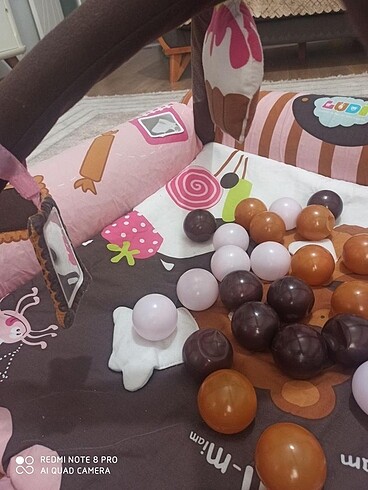  Beden Renk Oyun Matı / Top Havuzu şişme yastıklı