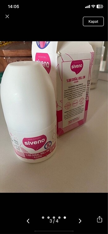  Beden Renk Siveno roll on