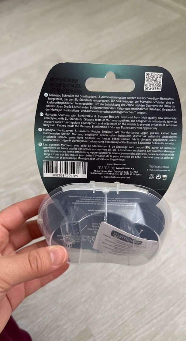 Mamajoo 6+ Ay Silikon Emzik Seti Turkuaz Gri - Görsel 2