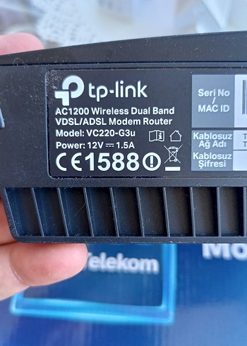 ,tp link ac 1200 modeli    Türk Telekom Fiber Güçlü Modem Siyah - Görsel 4